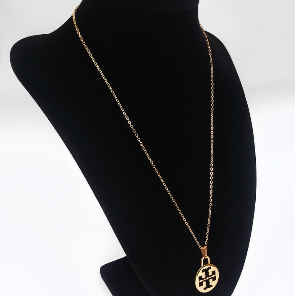 Tory Burch Charm 14K GOLD FILLED Chain Necklace